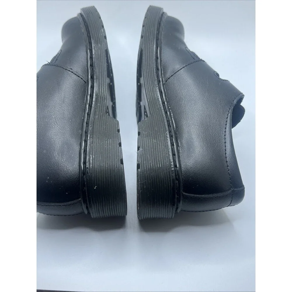 Dr. Martens 8065 Black Smooth Leather Mary Jane Shoes•Girls Size 1 (Big Kid) EUC